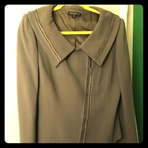 Tahari Skirt Suit with braiding detail